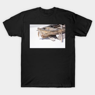 Old wooden dinghy. T-Shirt